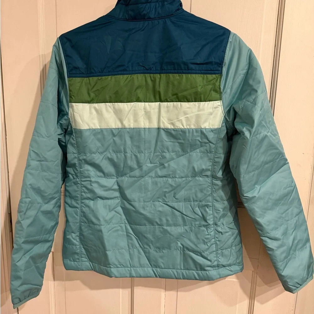 L.L. Bean Teal and Green Quilted Jacket Women’s Size XS - Picture 4 of 5